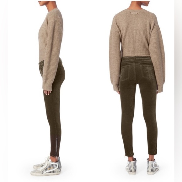 🆕 RAG & BONE 10 Inch Capri in Velvet Olive - Picture 2 of 14